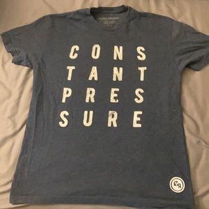 Men Blue short sleeve tshirt Constant Pressure BJJ